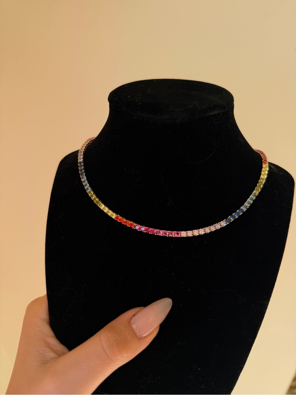 Rainbow Tennis Necklace